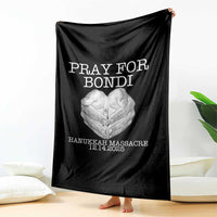 Pray for Bondi Australia Throw Blanket Hanukkah Memorial December 14 Tribute Support - Wonder Print Shop