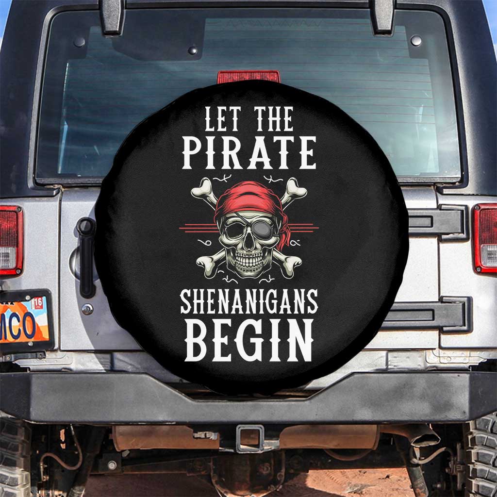 Let The Pirate Shenanigans Begin Spare Tire Cover Pirate Skull