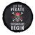 Let The Pirate Shenanigans Begin Spare Tire Cover Pirate Skull