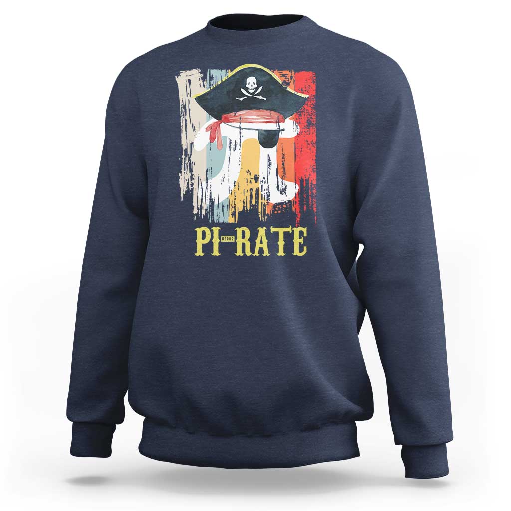 Funny Pi-rate Sweatshirt Pi Day Math Geek Pirate Lover