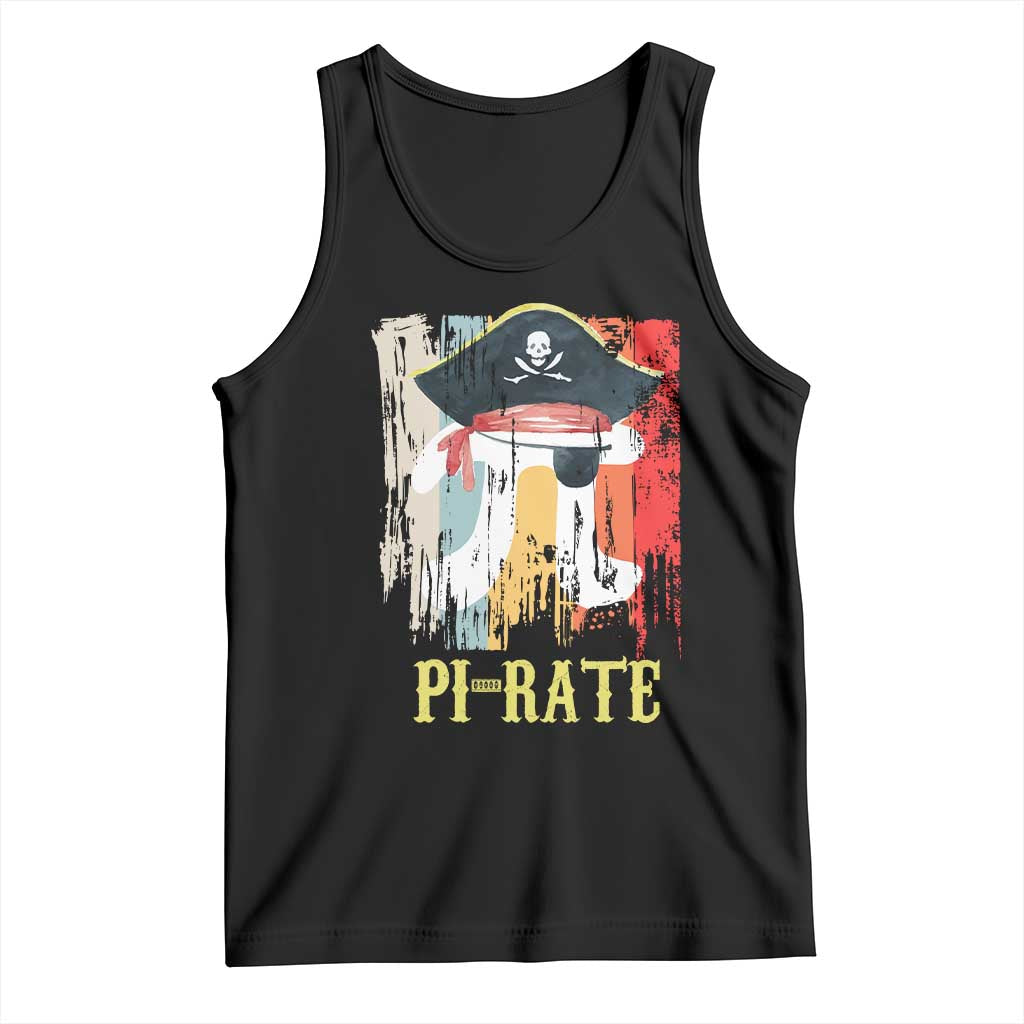 Funny Pi-rate Tank Top Pi Day Math Geek Pirate Lover