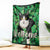 Happy St. Patrick's Day Cat Throw Blanket Welcome Funny Catrick Green Lucky Shamrocks