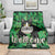 Happy St. Patrick's Day Cat Throw Blanket Welcome Funny Catrick Green Lucky Shamrocks