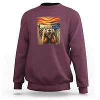Funny Scream Groundhog Sweatshirt Woddchuck Day