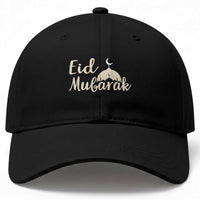 Eid Mubarak Mosque Silhouette Baseball Cap Islamic Holiday Celebration