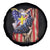 Patriotic American Eagle Spare Tire Cover US Flag Christian Cross One Nation Under God