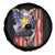 Patriotic American Eagle Spare Tire Cover US Flag Christian Cross One Nation Under God