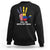 Colombian American Sweatshirt Yes I'm Both Of Them Flags Hand - Wonder Print Shop