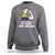 Colombian American Sweatshirt 50% American 50% Colombian 100% Awesome Messy Bun - Wonder Print Shop