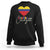 Colombia Pride Sweatshirt En Mi Coragon Colombian Flag Heart - Wonder Print Shop