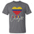 Colombia Pride T Shirt En Mi Coragon Colombian Flag Heart - Wonder Print Shop