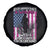 Female Veteran Spare Tire Cover Never Underestimate A Woman With Military Background American Flag