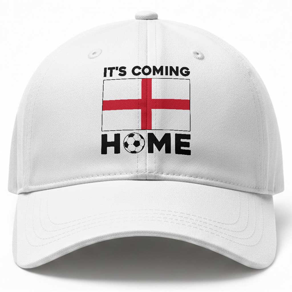 It is Coming Home England Football Flag Baseball Cap Patriotic Soccer Fans St Georges Cross Heritage Pride
