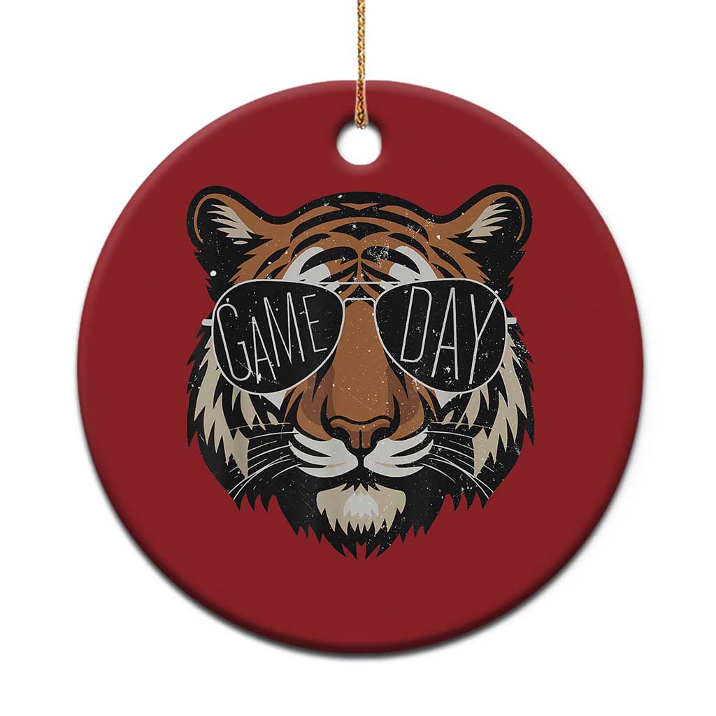 American Football Game Day Christmas Ornament Touchdown Season Cool Tiger - Wonder Print Shop