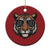 American Football Game Day Christmas Ornament Touchdown Season Cool Tiger - Wonder Print Shop