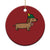 Oktoberfest Dachshund Christmas Ornament Cute Sausage Dog German Munich - Wonder Print Shop