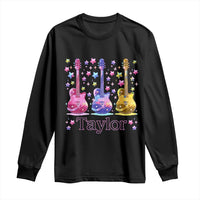 Taylor Name Long Sleeve Shirt Retro Groovy 70s 80s