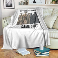 Different Uniforms Same Shit Sarcastic Throw Blanket Anti Authoritarian Fascism Protest