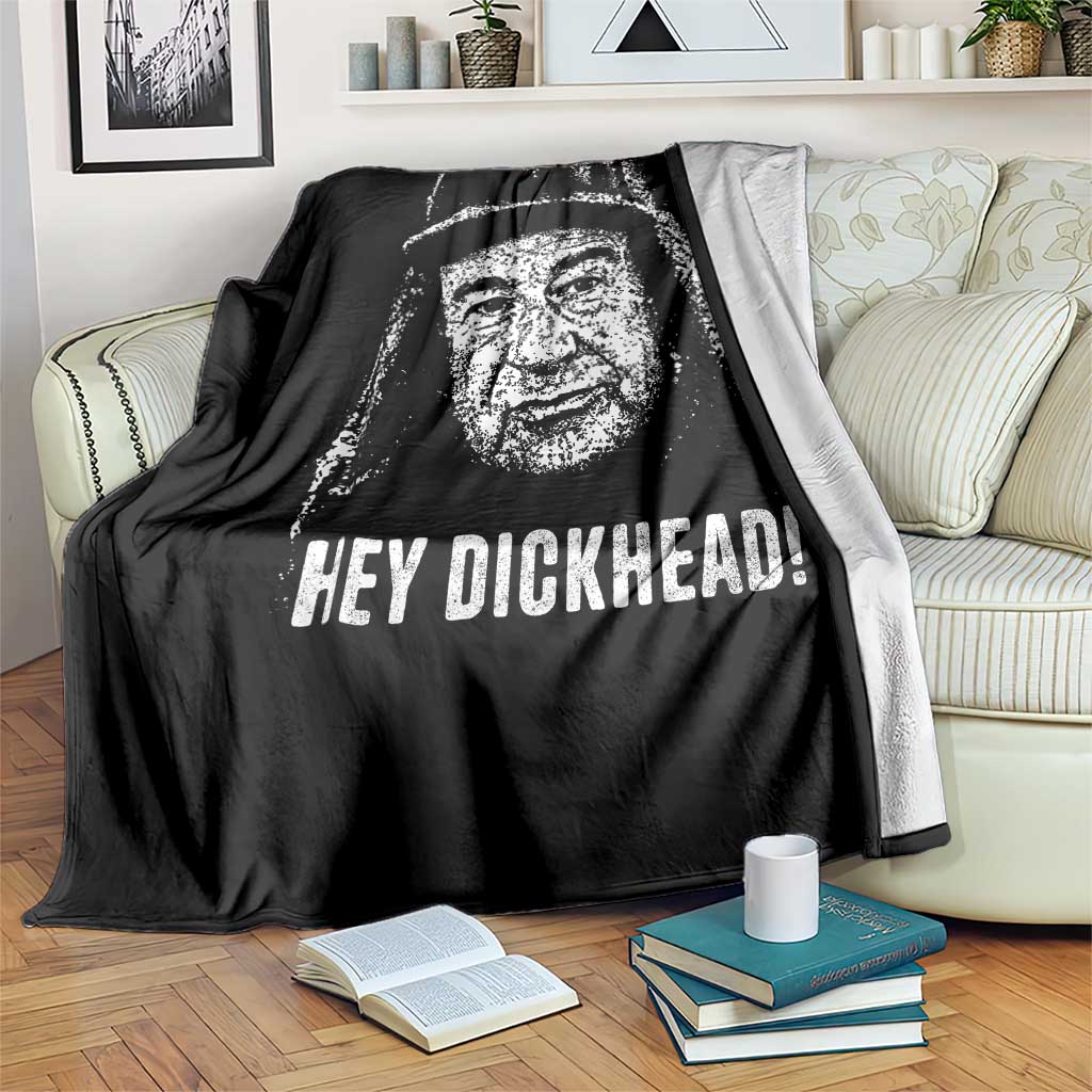 Hey Dckhead Grumpy Old Man Humor Throw Blanket Jerk Sarcastic Comedy