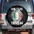 Proud Irish St Patricks Day Spare Tire Cover Half American Half Ireland Flag