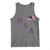 USA Flag Hockey Tank Top Patriotic Ice Hockey Team Fan Vintage Throwback