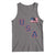 USA Flag Hockey Tank Top Patriotic Ice Hockey Team Fan Vintage Throwback