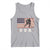 USA Flag Hockey Tank Top Patriotic Ice Hockey Player Retro Vintage