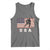 USA Flag Hockey Tank Top Patriotic Ice Hockey Player Retro Vintage