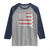 USA Flag Hockey Raglan Shirt Patriotic Hockey Stick American Flags