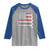 USA Flag Hockey Raglan Shirt Patriotic Hockey Stick American Flags