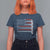 USA Flag Hockey T Shirt For Women Patriotic Hockey Stick American Flags