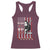 USA Flag Hockey Racerback Tank Top Skull Player My Goal Is To Deny Yours