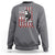 USA Flag Hockey Sweatshirt Skull Player My Goal Is To Deny Yours