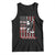 USA Flag Hockey Tank Top Skull Player My Goal Is To Deny Yours