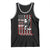 USA Flag Hockey Tank Top Skull Player My Goal Is To Deny Yours