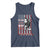 USA Flag Hockey Tank Top Skull Player My Goal Is To Deny Yours