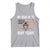 USA Flag Hockey Skull Tank Top My Goal Is To Deny Yours