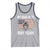 USA Flag Hockey Skull Tank Top My Goal Is To Deny Yours