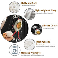Funny Slut for Deviled Eggs Throw Blanket Funny Naughty Thanksgiving Potluck - Wonder Print Shop
