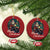 Biker Santa Claus Christmas Ornament Merry Xmas Riding Motorcycle - Wonder Print Shop
