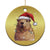 Capybara Christmas Christmas Ornament Funny Santa Capy Meme Xmas Vibe - Wonder Print Shop