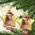 Capybara Christmas Christmas Ornament Funny Santa Capy Meme Xmas Vibe - Wonder Print Shop