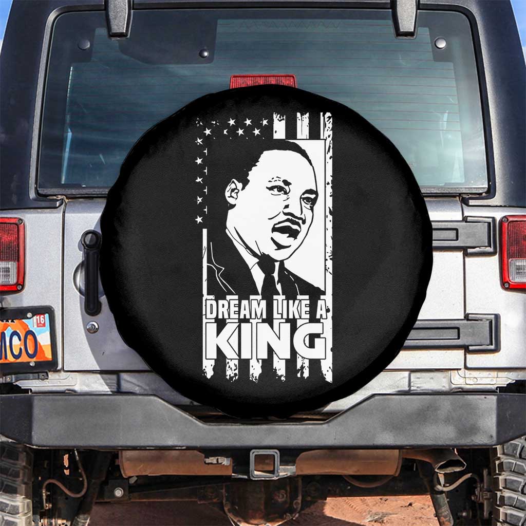 Martin Luther King MLK Spare Tire Cover Dream Like A King Black History American Flag