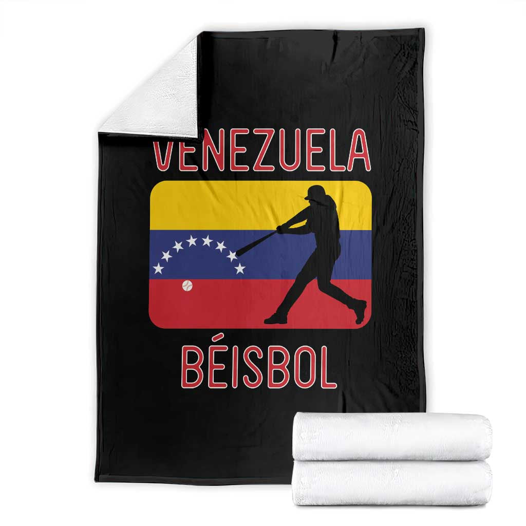 Venezuela Beisbol Flag Throw Blanket Venezuelan Baseball Pride Latino Sports Fans