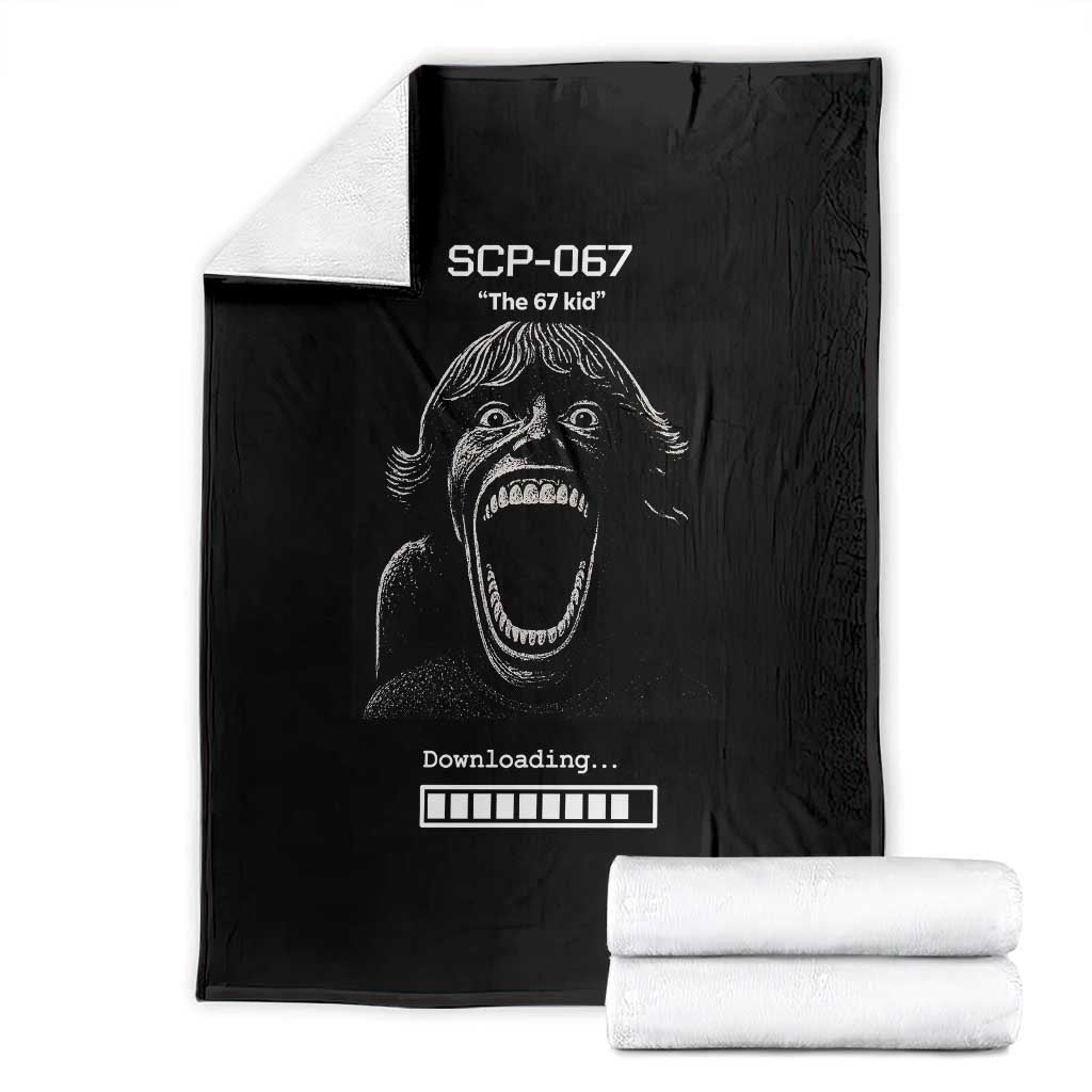 SCP 67 Mason The 6 7 Kid Meme Throw Blanket Six Seven Boy Horror Edit - Wonder Print Shop