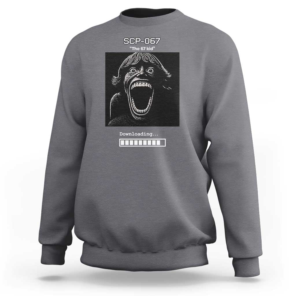 SCP 67 Mason The 6 7 Kid Meme Sweatshirt Six Seven Boy Horror Edit - Wonder Print Shop