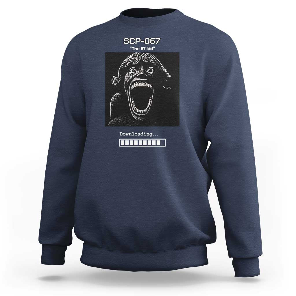 SCP 67 Mason The 6 7 Kid Meme Sweatshirt Six Seven Boy Horror Edit - Wonder Print Shop