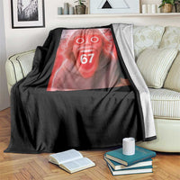 67 Mason Kid Glitchcore Graphic Throw Blanket Screaming Boy Six Seven Viral Meme Devil Edit - Wonder Print Shop