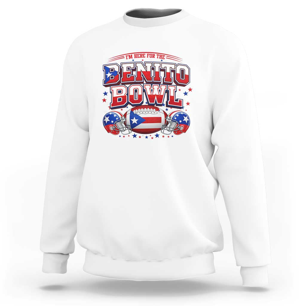 I’m Here for the Benito Bowl Sweatshirt Funny Music Fan Football Game Day
