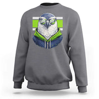 Cool Hawk Wearing Hoodie Graphic Sweatshirt Game Day Swagger